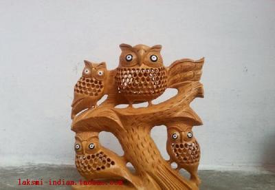 定制木雕擺件印度工藝品吸財風(fēng)水*家居裝飾喬遷禮品鏤空8寸