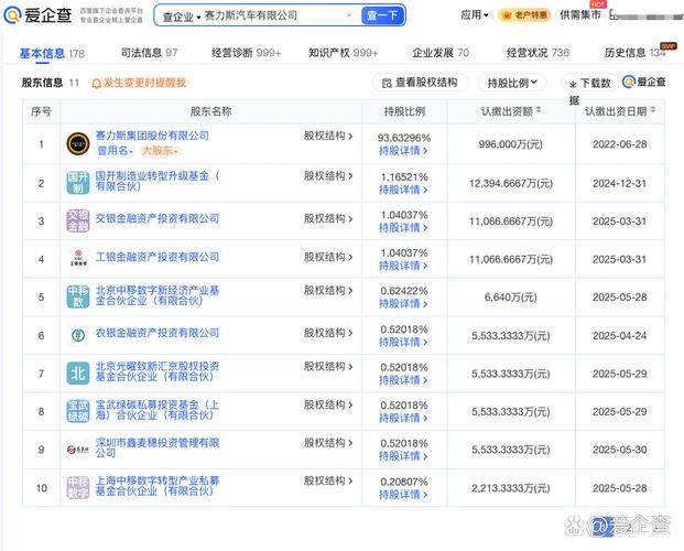 賽力斯汽車(chē)發(fā)生工商變更,經(jīng)營(yíng)范圍新增人工智能基礎(chǔ)軟件開(kāi)發(fā)